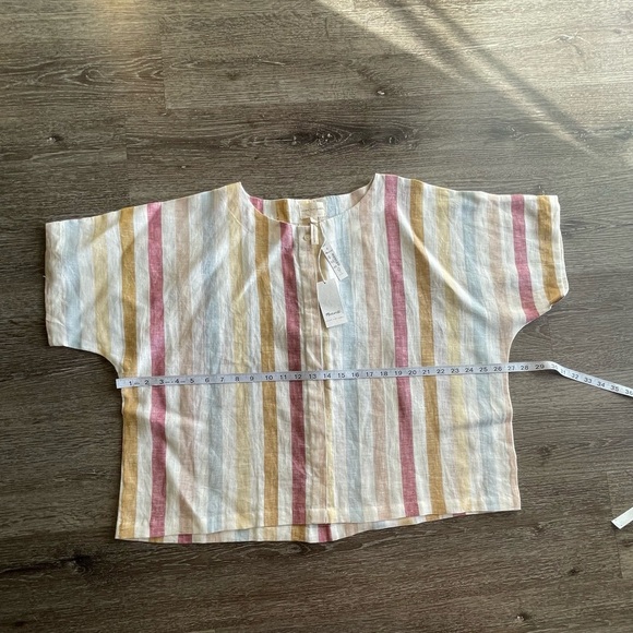 Madewell Multicolor Striped Blouse - Picture 4 of 7